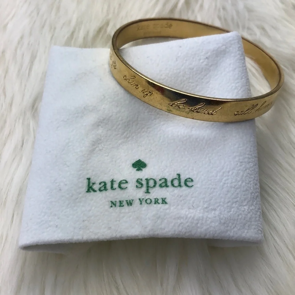 Kate Spade Gold Idiom Bangle Bracelet
